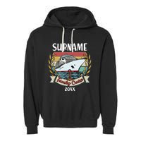 Personalized Custom Name And Year Family Cruise Garment-Dyed Fleece Hoodie