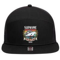 Personalized Custom Name And Year Family Cruise 7 Panel Mesh Trucker Snapback Hat