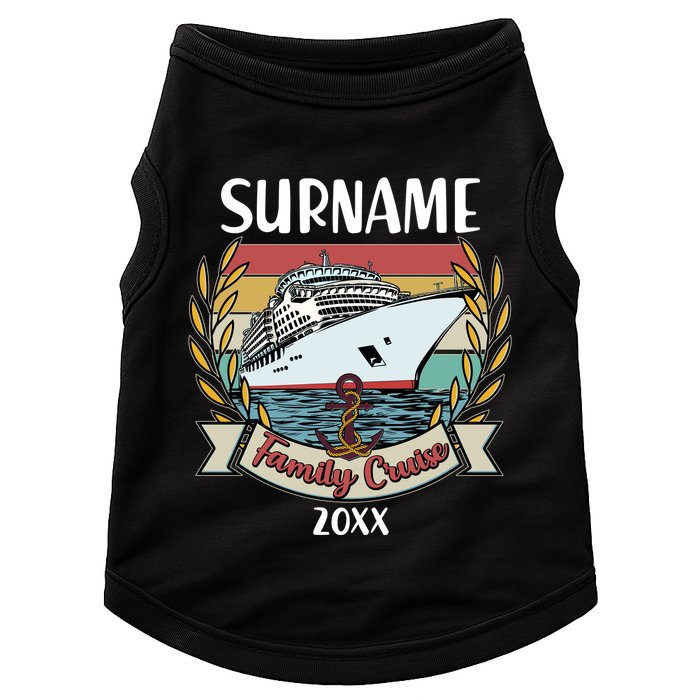 Personalized Custom Name And Year Family Cruise Doggie Tank
