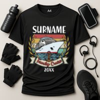 Personalized Custom Name And Year Family Cruise Performance Shirt