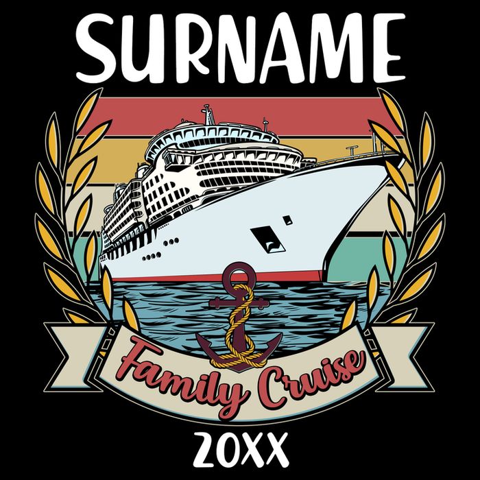 Personalized Custom Name And Year Family Cruise Backpack