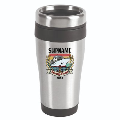 Personalized Custom Name And Year Family Cruise 16oz Travel Tumbler