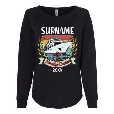 Personalized Custom Name And Year Family Cruise Womens California Wash Sweatshirt