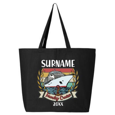Personalized Custom Name And Year Family Cruise 25L Jumbo Tote