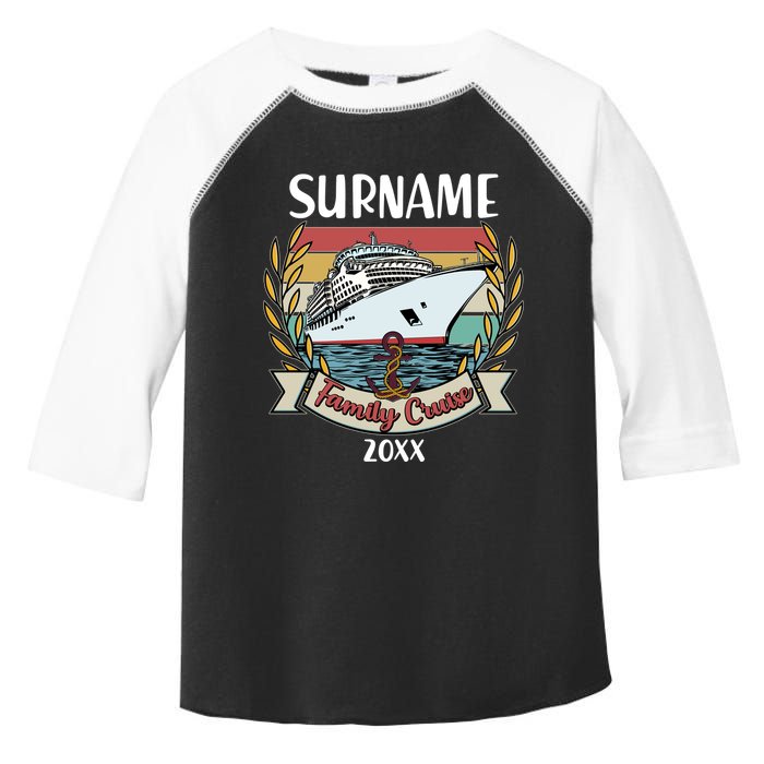 Personalized Custom Name And Year Family Cruise Toddler Fine Jersey T-Shirt