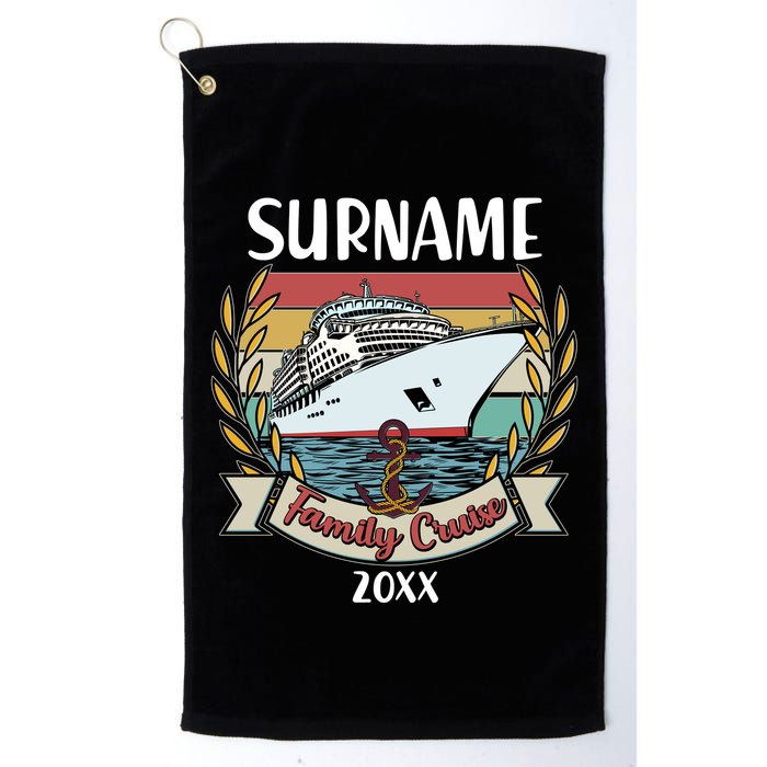 Personalized Custom Name And Year Family Cruise Golf Towel