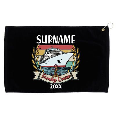 Personalized Custom Name And Year Family Cruise Grommeted Golf Towel