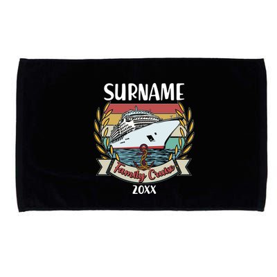 Personalized Custom Name And Year Family Cruise Microfiber Hand Towel