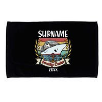 Personalized Custom Name And Year Family Cruise Microfiber Hand Towel