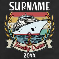Personalized Custom Name And Year Family Cruise Microfiber Hand Towel
