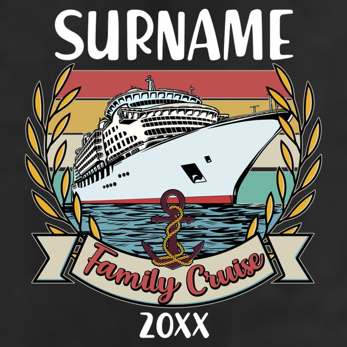 Personalized Custom Name And Year Family Cruise Microfiber Hand Towel