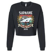 Personalized Custom Name And Year Family Cruise Cropped Pullover Crew