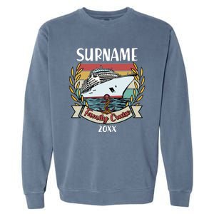 Personalized Custom Name And Year Family Cruise Garment-Dyed Sweatshirt