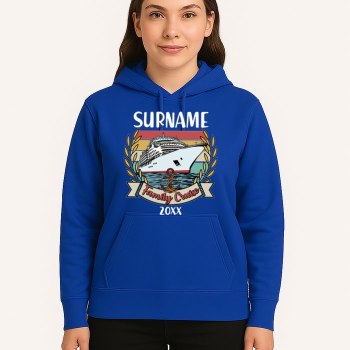 Personalized Custom Name And Year Family Cruise Hoodie