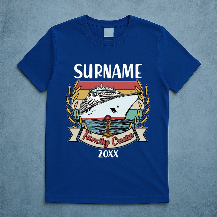 Personalized Custom Name And Year Family Cruise T-Shirt