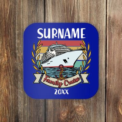 Personalized Custom Name And Year Family Cruise Coaster