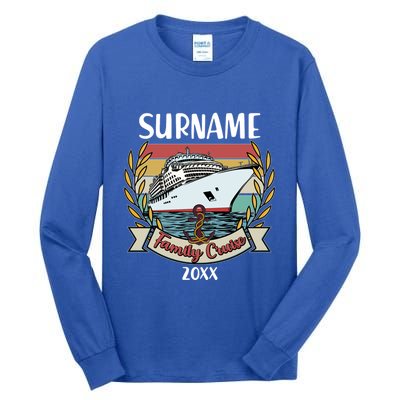 Personalized Custom Name And Year Family Cruise Tall Long Sleeve T-Shirt