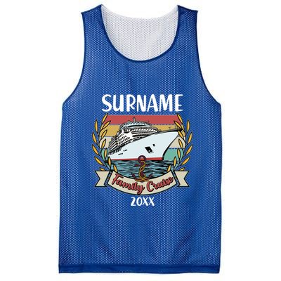 Personalized Custom Name And Year Family Cruise Mesh Reversible Basketball Jersey Tank