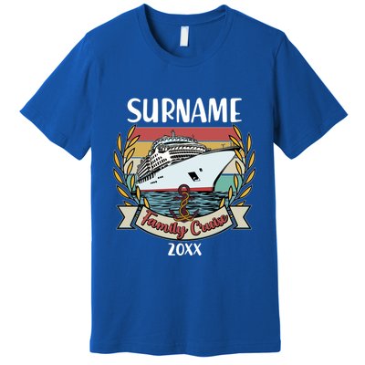 Personalized Custom Name And Year Family Cruise Premium T-Shirt