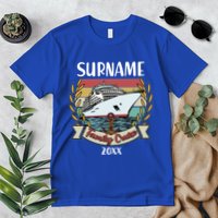 Personalized Custom Name And Year Family Cruise Premium T-Shirt