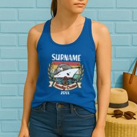 Personalized Custom Name And Year Family Cruise Womens Tank Top