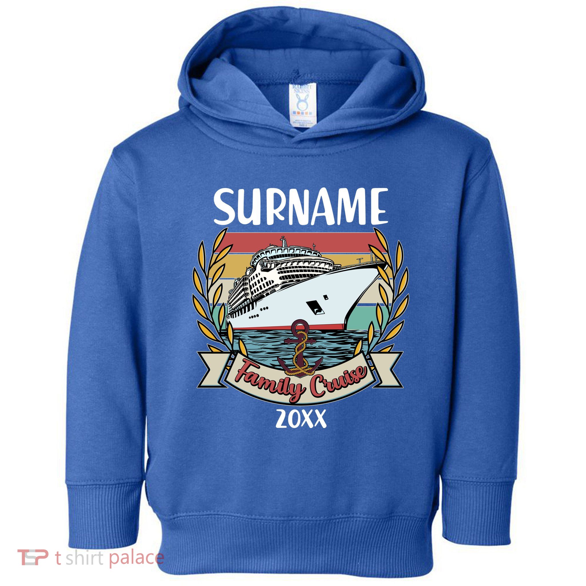 Personalized Custom Name And Year Family Cruise Toddler Hoodie