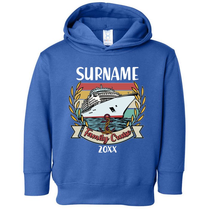 Personalized Custom Name And Year Family Cruise Toddler Hoodie
