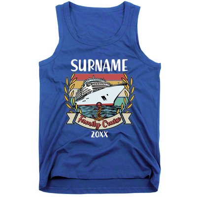 Personalized Custom Name And Year Family Cruise Tank Top