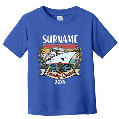 Personalized Custom Name And Year Family Cruise Toddler T-Shirt