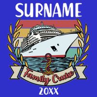 Personalized Custom Name And Year Family Cruise Womens T-Shirt