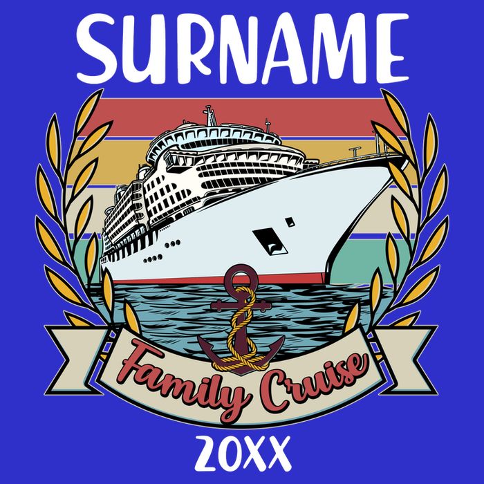 Personalized Custom Name And Year Family Cruise Womens T-Shirt
