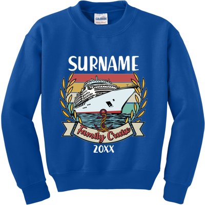 Personalized Custom Name And Year Family Cruise Kids Sweatshirt