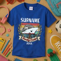 Personalized Custom Name And Year Family Cruise Kids T-Shirt