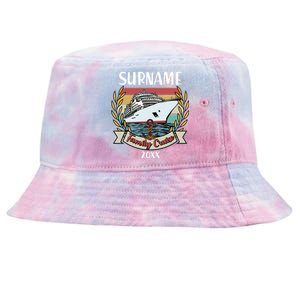 Personalized Custom Name And Year Family Cruise Tie-Dyed Bucket Hat