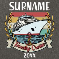 Personalized Custom Name And Year Family Cruise Cotton Canvas Backpack