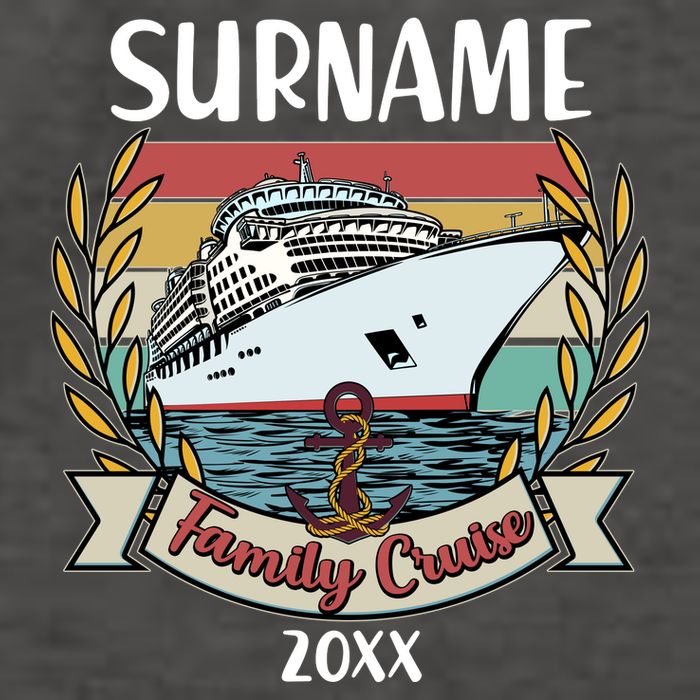 Personalized Custom Name And Year Family Cruise Vector Backpack