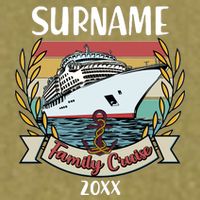 Personalized Custom Name And Year Family Cruise Garment-Dyed Women's Muscle Tee