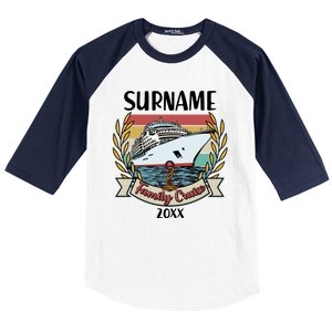 Personalized Custom Name And Year Family Cruise Baseball Sleeve Shirt