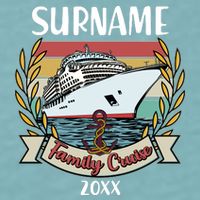Personalized Custom Name And Year Family Cruise Sueded Cloud Jersey T-Shirt