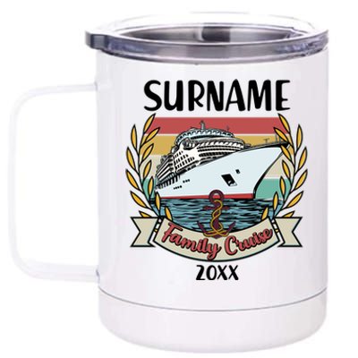 Personalized Custom Name And Year Family Cruise 12 oz Stainless Steel Tumbler Cup