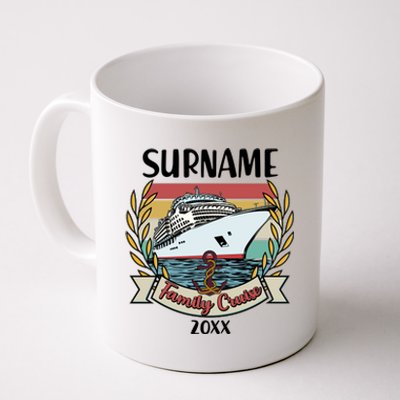 Personalized Custom Name And Year Family Cruise Coffee Mug