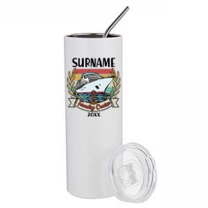 Personalized Custom Name And Year Family Cruise Stainless Steel Tumbler