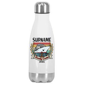 Personalized Custom Name And Year Family Cruise Stainless Steel Insulated Water Bottle