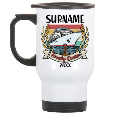 Personalized Custom Name And Year Family Cruise Stainless Steel Travel Mug