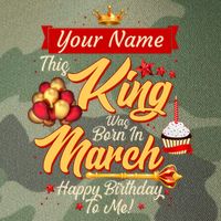 Personalized Custom Name This King Was Born In March Happy Birthday To Me Legacy Tie Dye Trucker Hat