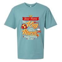 Personalized Custom Name This King Was Born In March Happy Birthday To Me Sueded Cloud Jersey T-Shirt