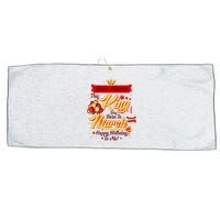 Personalized Custom Name This King Was Born In March Happy Birthday To Me Large Microfiber Waffle Golf Towel