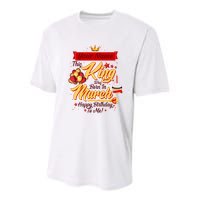Personalized Custom Name This King Was Born In March Happy Birthday To Me Youth Performance Sprint T-Shirt