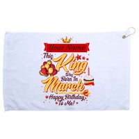 Personalized Custom Name This King Was Born In March Happy Birthday To Me Grommeted Golf Towel