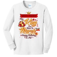 Personalized Custom Name This King Was Born In March Happy Birthday To Me Kids Long Sleeve Shirt